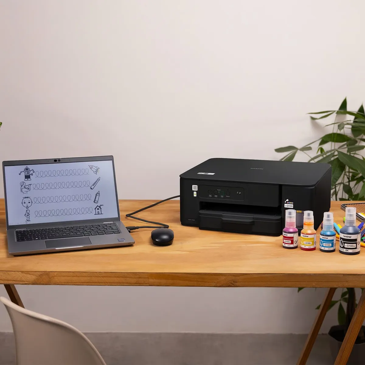 BROTHER - Impresora Multifuncional DCPT230 Tinta Continua Color Brother