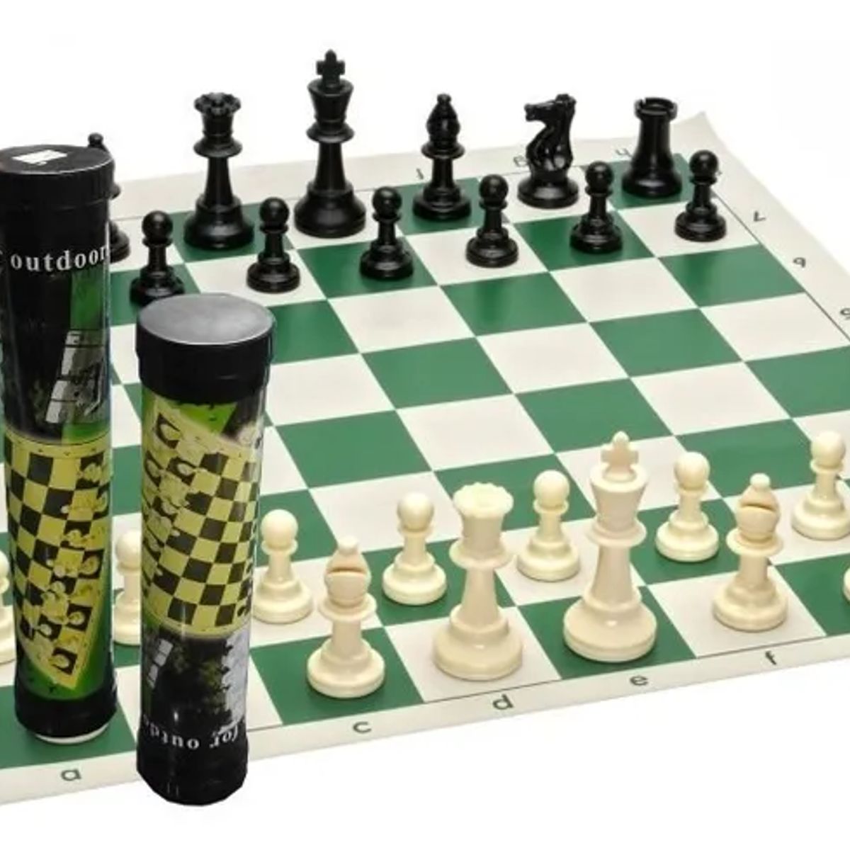 GENERICO - Ajedrez enrollable grande con estuche - verde