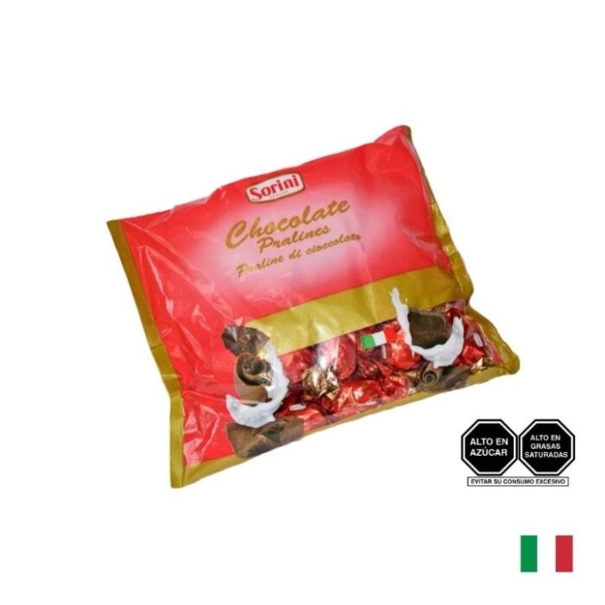 GOURMET 117 - CHOCOLATE SORINI BOLSA MAXI LATTE PREMIUM ROSSO X 500 GR