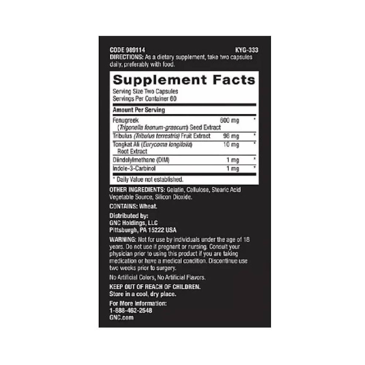 GENERICO - GNC MEGA MEN ADVANCED TESTOSTERONE 120 CAPSULAS