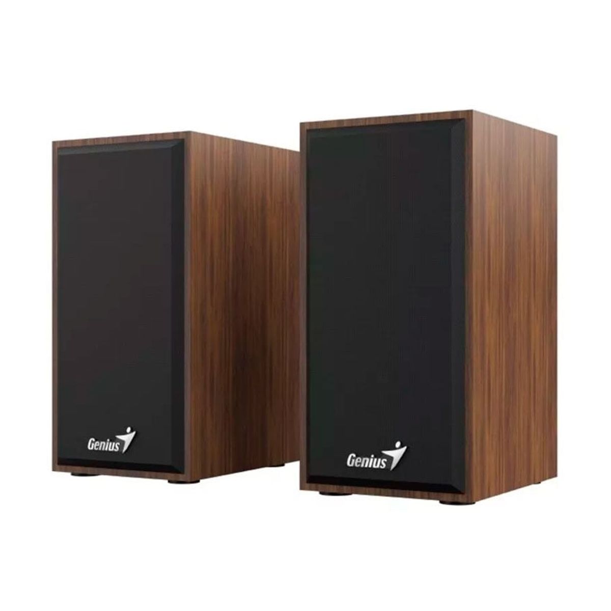 GENIUS GX - Genius SP-HF180  Parlante Estéreo de 6W con Alimentación USB Madera