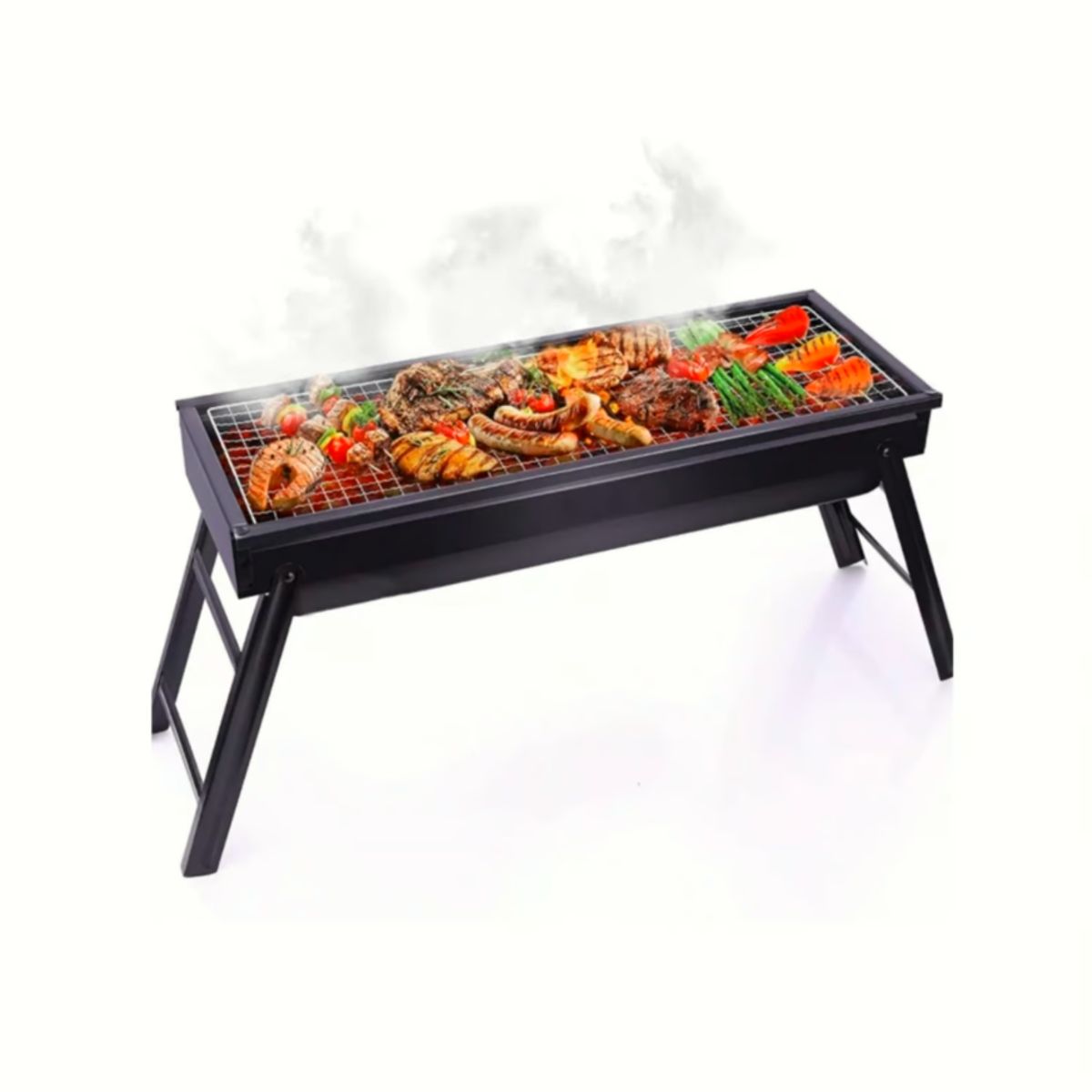 GENERICO - Parrilla a Carbón Plegable Portátil Picnic Jardín Terraza