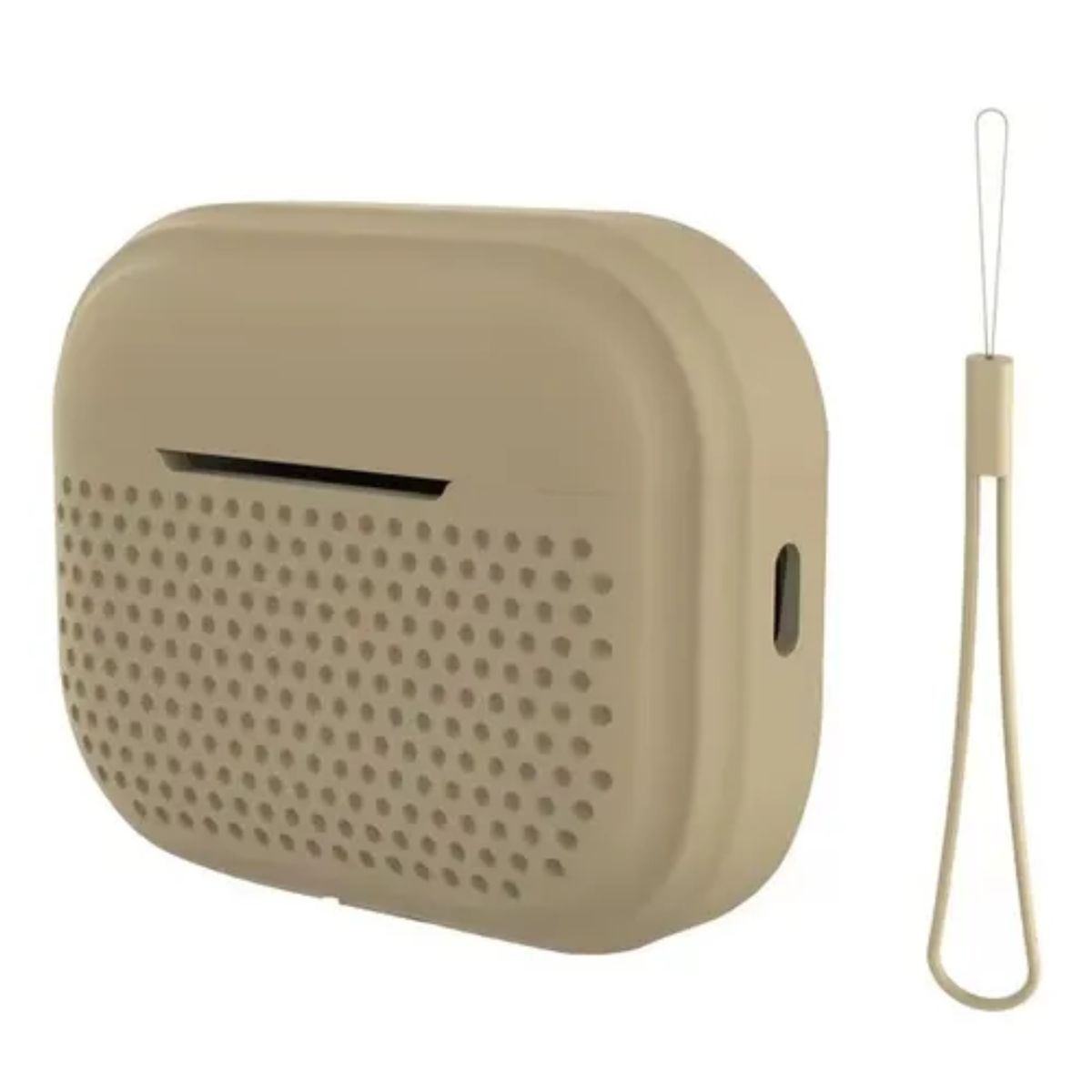 GENERICO - Funda Protectora De Silicona Áspera Para AirPods Pro 2da Gen cafe