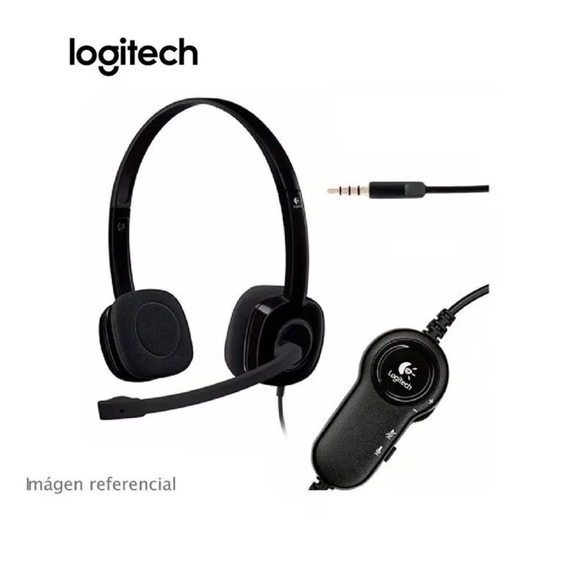 LOGITECH - AUDIFONO CMICROF LOGITECH H151 STEREO BLACK 981-000587