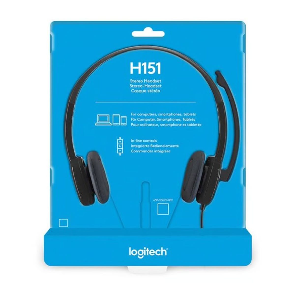 LOGITECH - AUDIFONO CMICROF LOGITECH H151 STEREO BLACK 981-000587