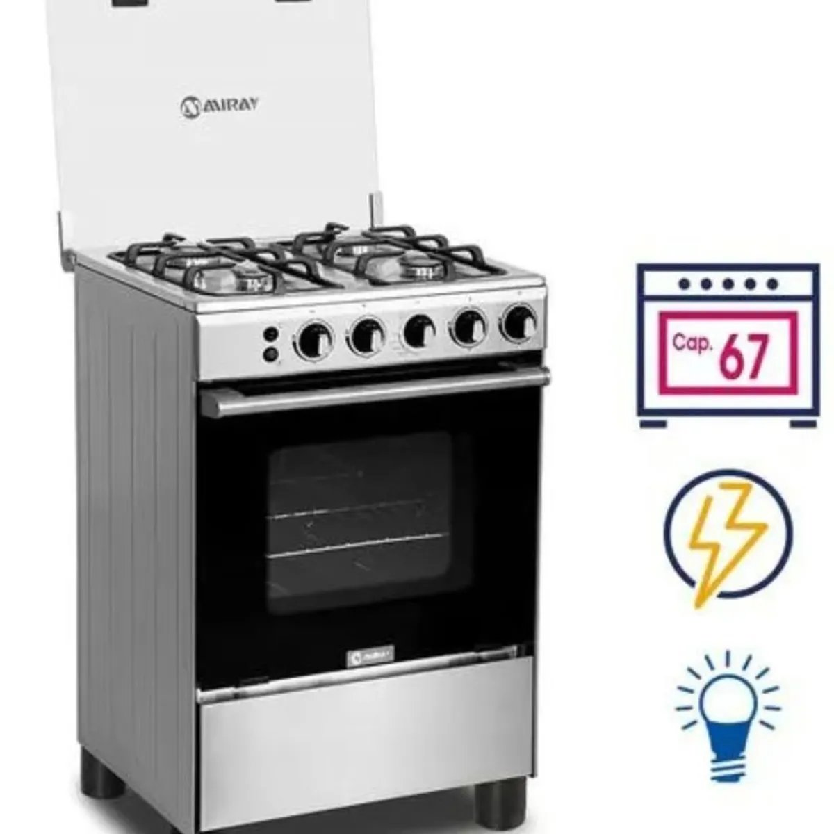 MIRAY - Cocina a GLP Miray Olmo 4 Hornillas