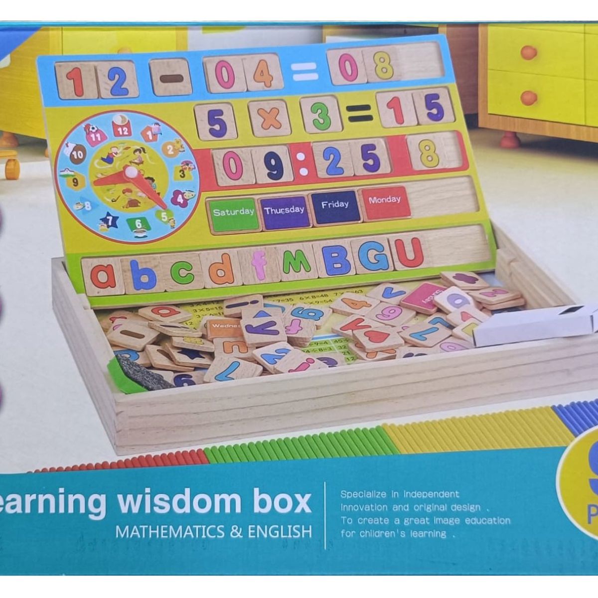 GENERICO - Tablero de Aprendizaje Montessori de Inglés y Matemáticas