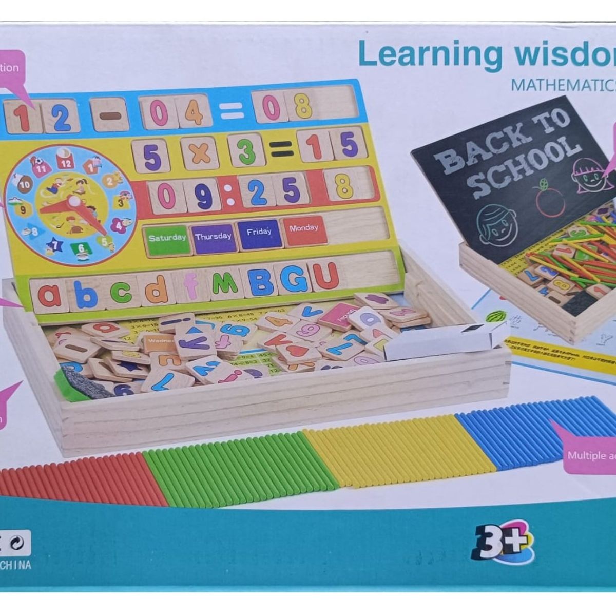 GENERICO - Tablero de Aprendizaje Montessori de Inglés y Matemáticas