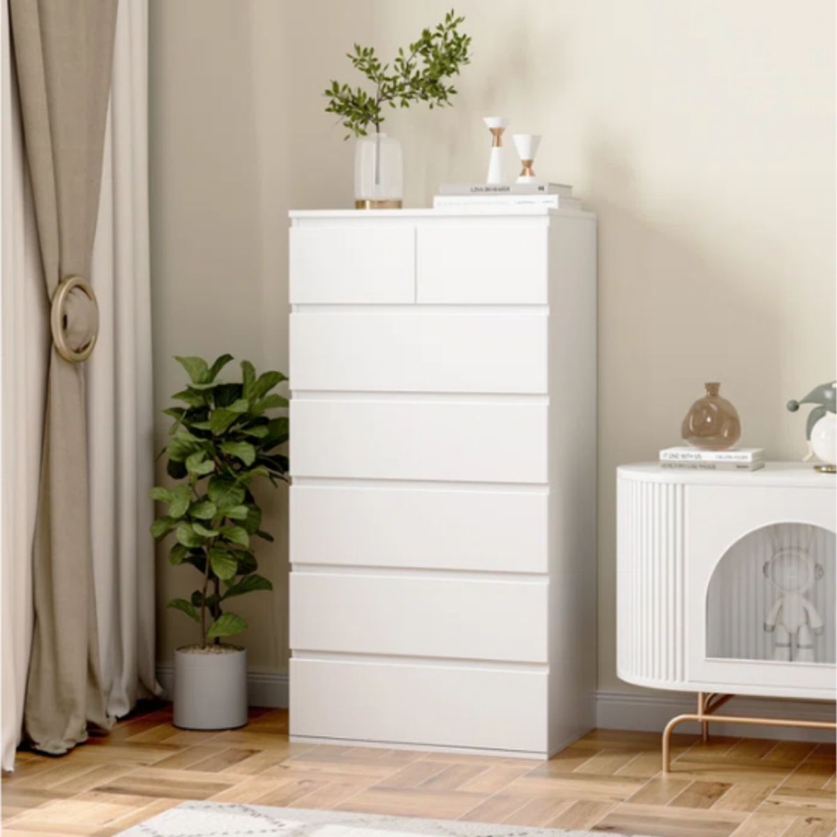 GENERICO - Comoda Armado Lucero Blanco Muebles Gaudi