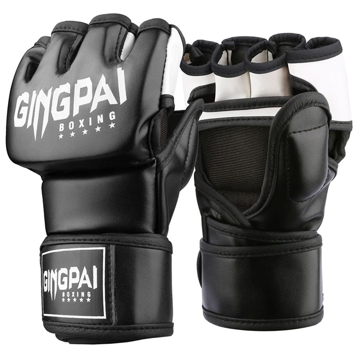 Guantes GINGPAI M03 Kick Boxing Mma Profesional Negro, marca OEM - Foto Principal