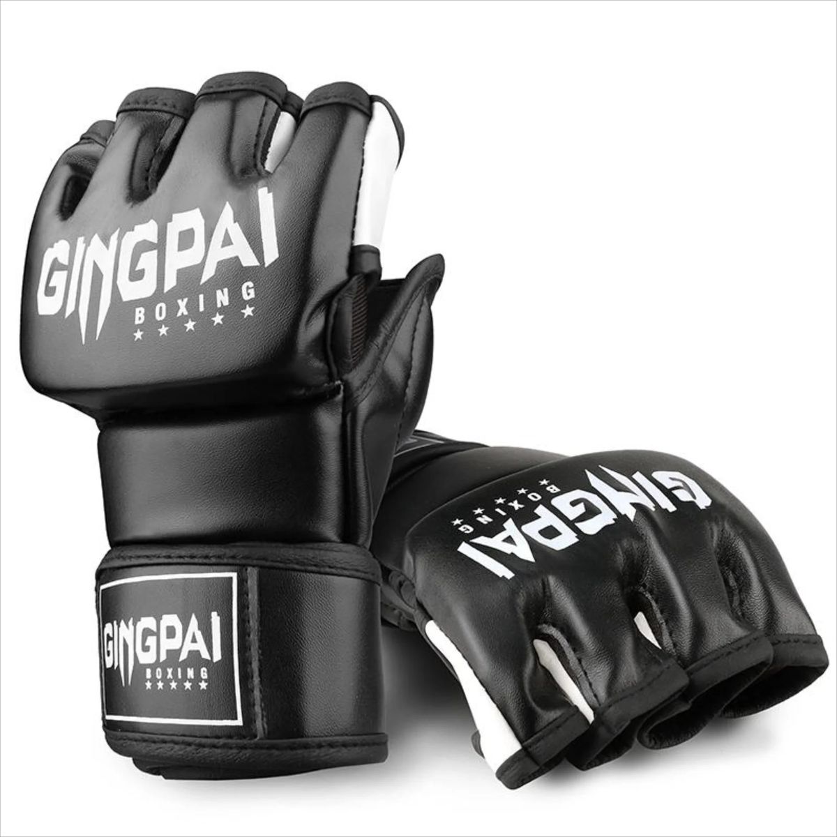 Guantes GINGPAI M03 Kick Boxing Mma Profesional Negro, marca OEM - Foto 2