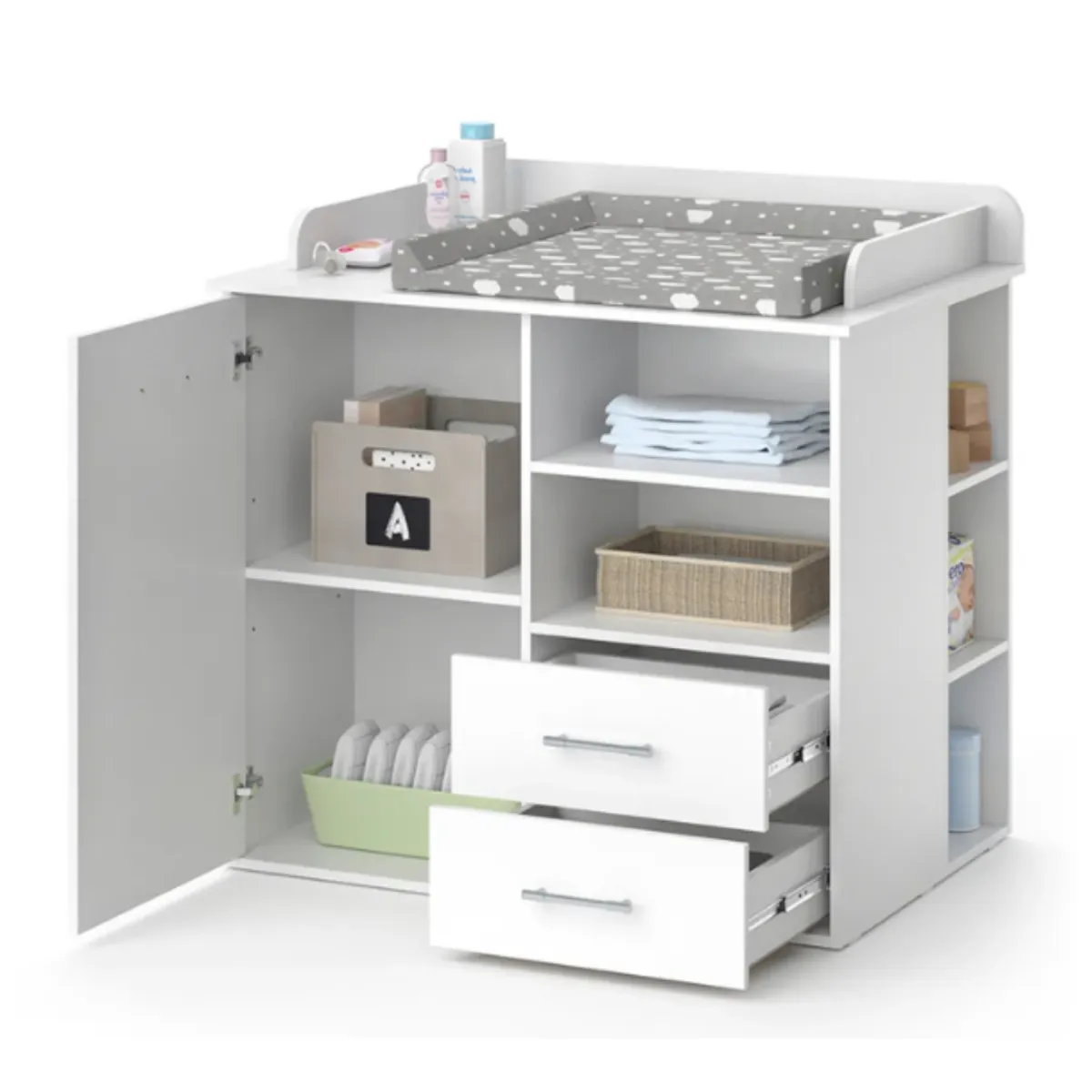 GENERICO - Comoda Cambiador de Bebe Tadeo Blanco Muebles Gaudi