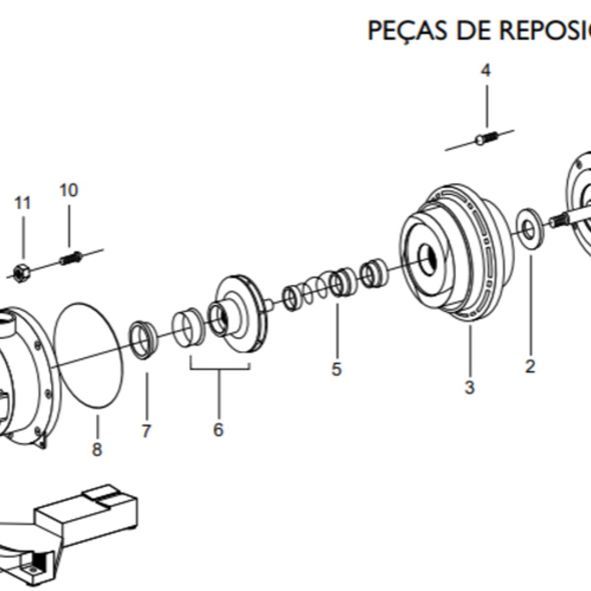 JACUZZI - Canastilla para las bombas Jacuzzi serie A