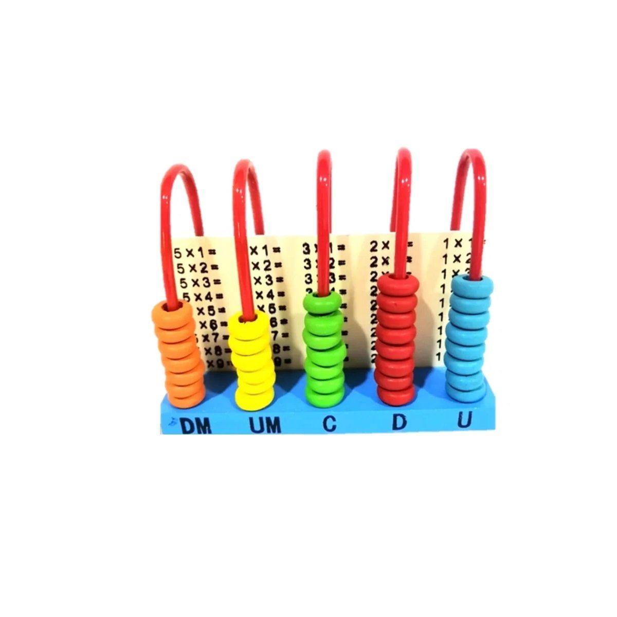 GENERICO - Ábaco Didáctico Matemático Vertical de 5 filas