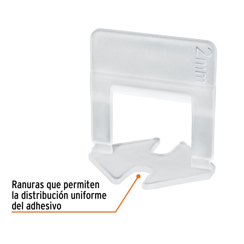 TRUPER - Bolsa con 100 anclas de 2 mm, para nivelación de azulejos, Truper