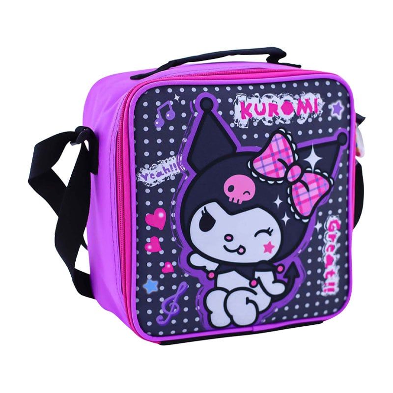 SCOOL - LONCHERA KOMBAT CUADRADRA TELA KUROMI