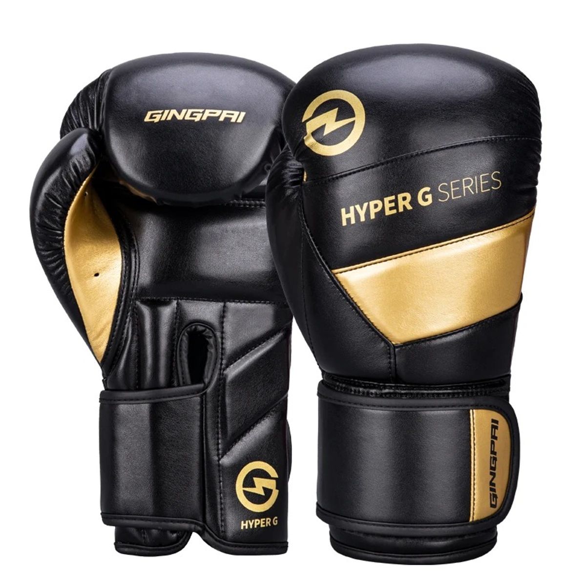 OEM - Guantes Boxeo GINGPAI M04 Profesionales 12 Oz Negro