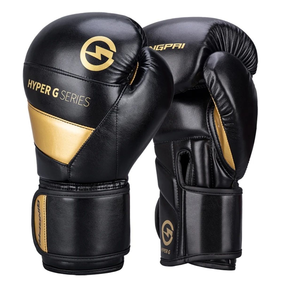 OEM - Guantes Boxeo GINGPAI M04 Profesionales 12 Oz Negro