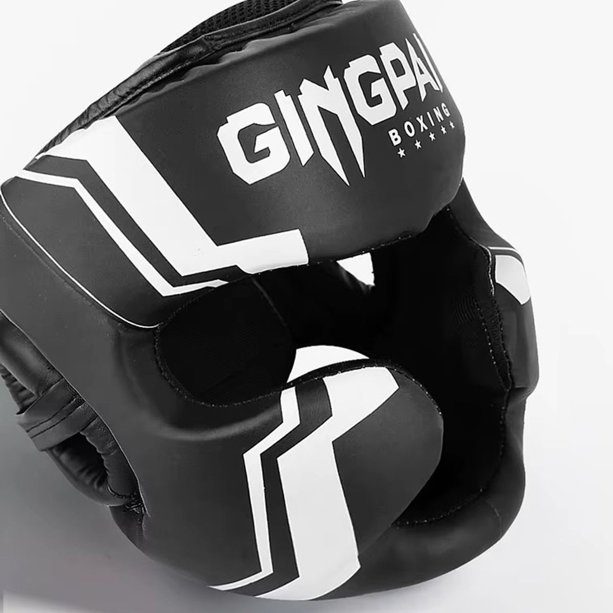 OEM - Casco Protector GINGPAI K02 Boxeo Muay Thai MMA Negro