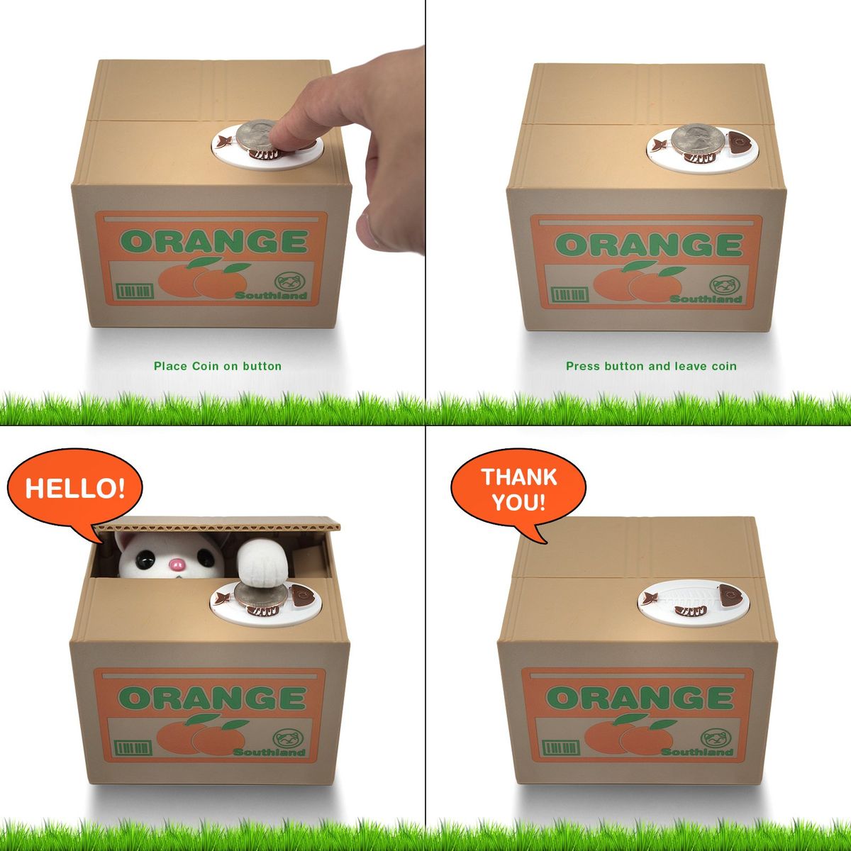 GENERICO - Alcancía Divertida De GATO Box Con Diseño