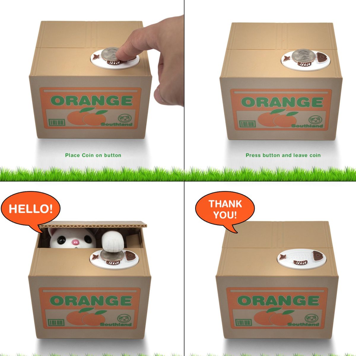 GENERICO - Alcancía Divertida De GATO Box Con Diseño