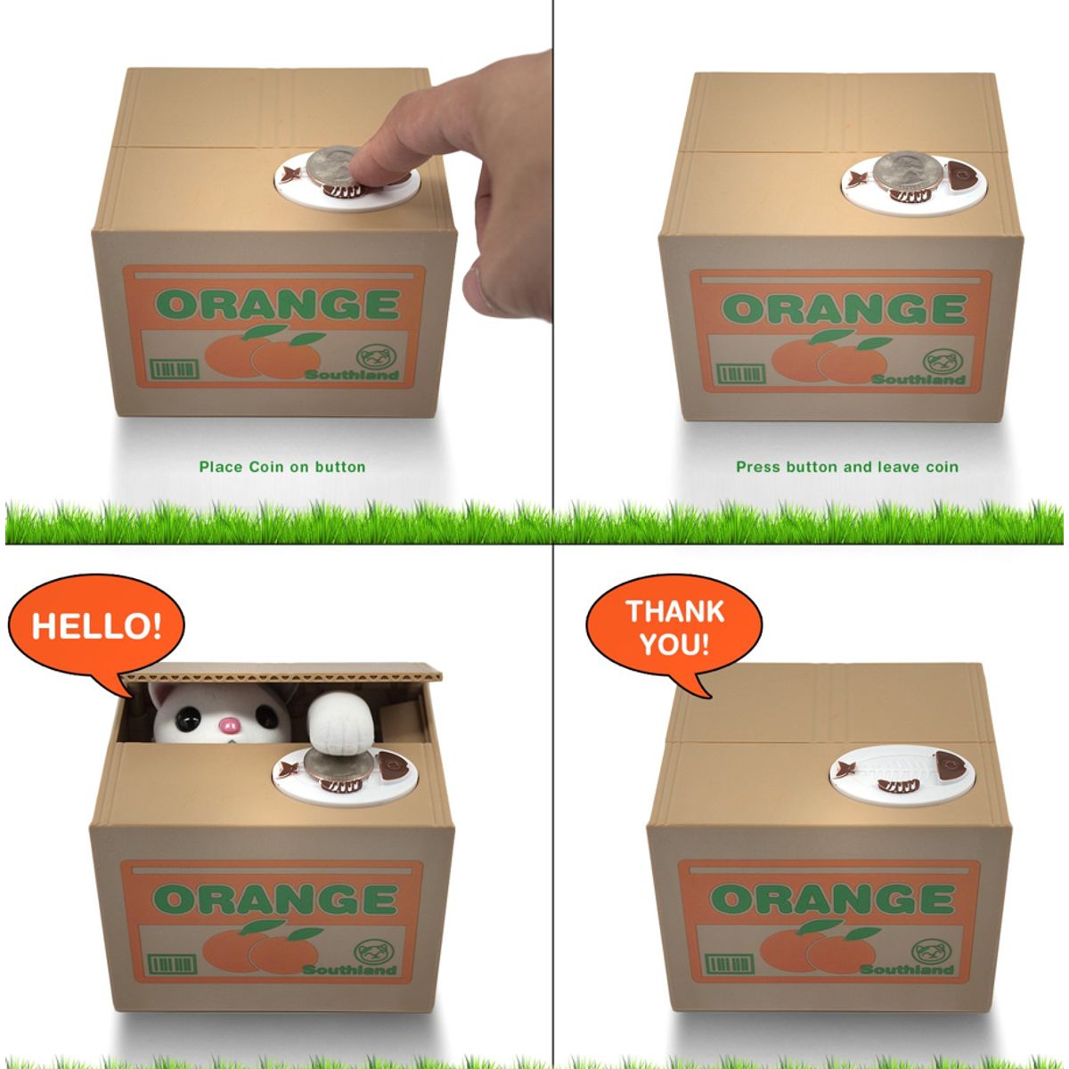 GENERICO - Alcancía Divertida De GATO Box Con Diseño