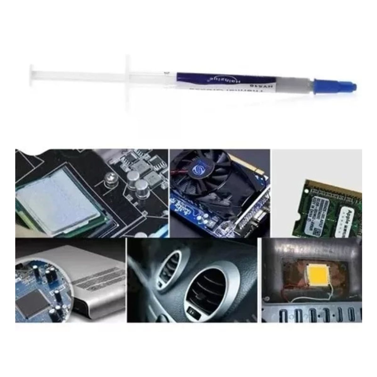 GENERICO - Pasta Térmica Gris Refrigerante Para Procesadores 1gr HY510