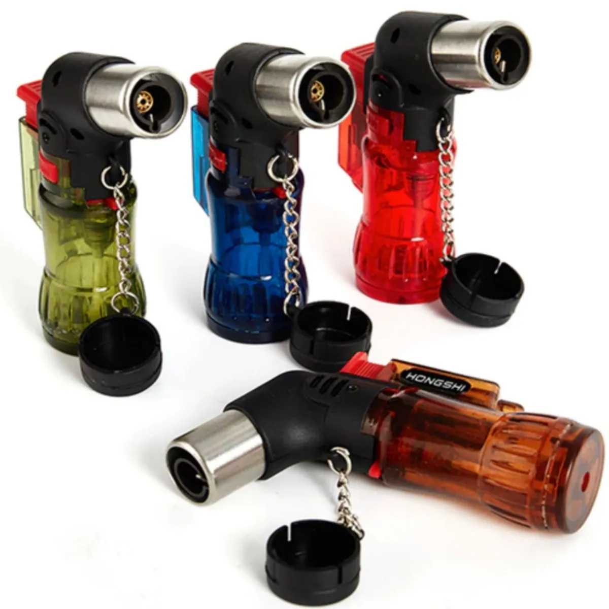 GENERICO - Encendedor recargable  de gas butano tipo soplete portátil azul