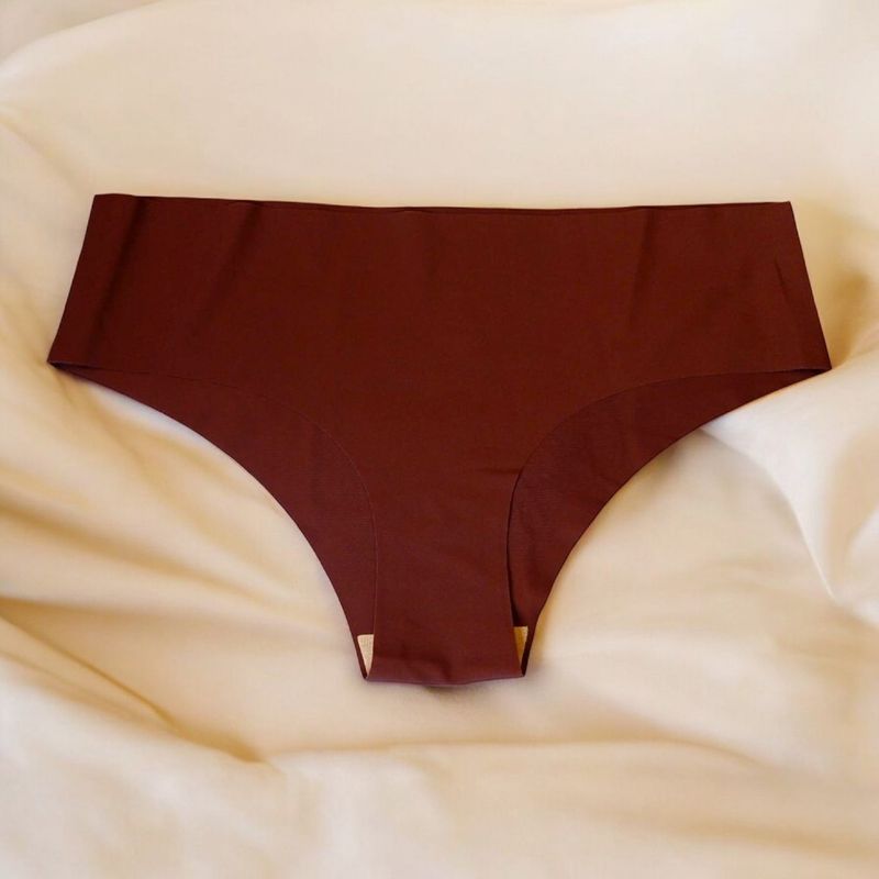 GENERICO - Trusa De Cintura Baja Sin Costuras Licrada Talla ML Marrón