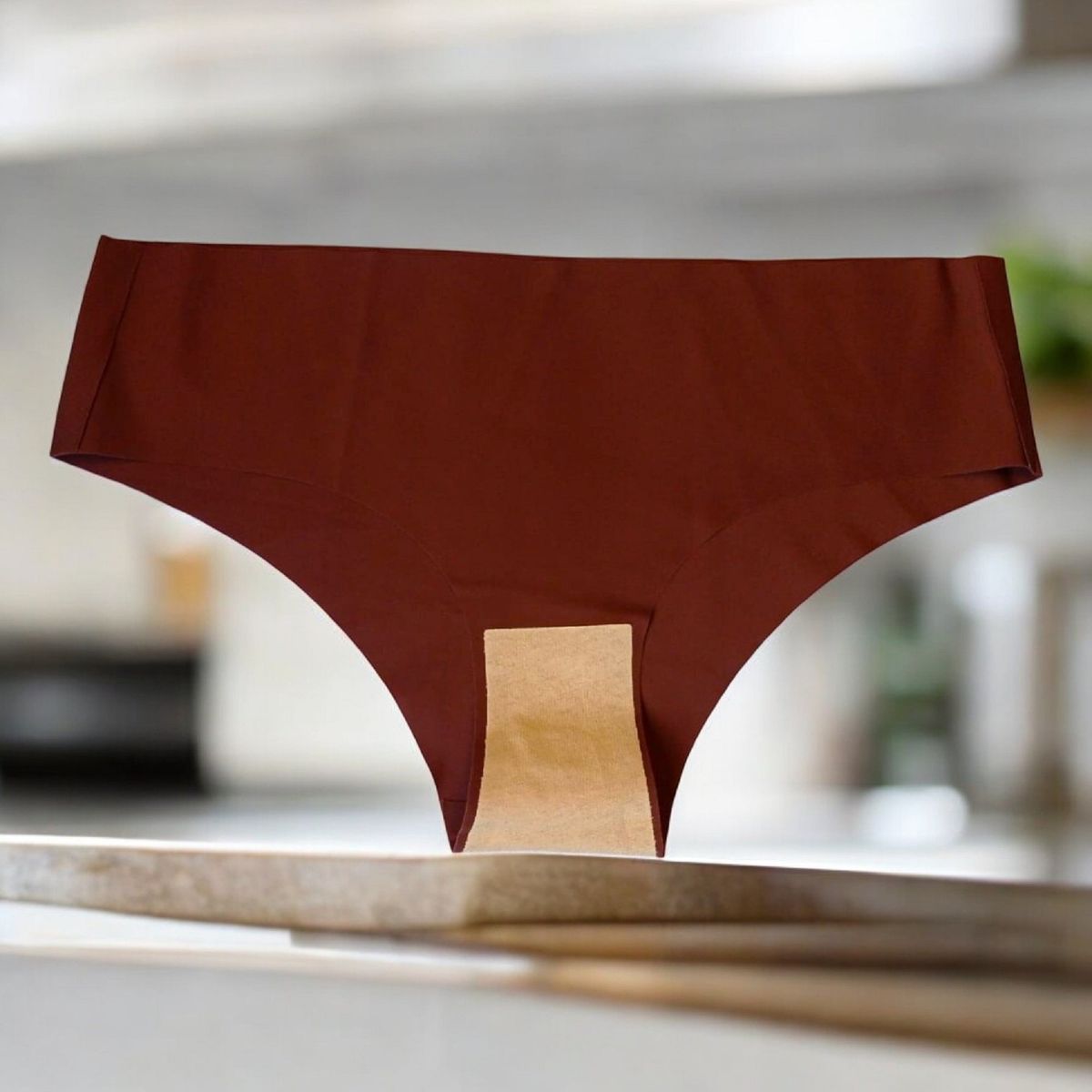 GENERICO - Trusa De Cintura Baja Sin Costuras Licrada Talla ML Marrón