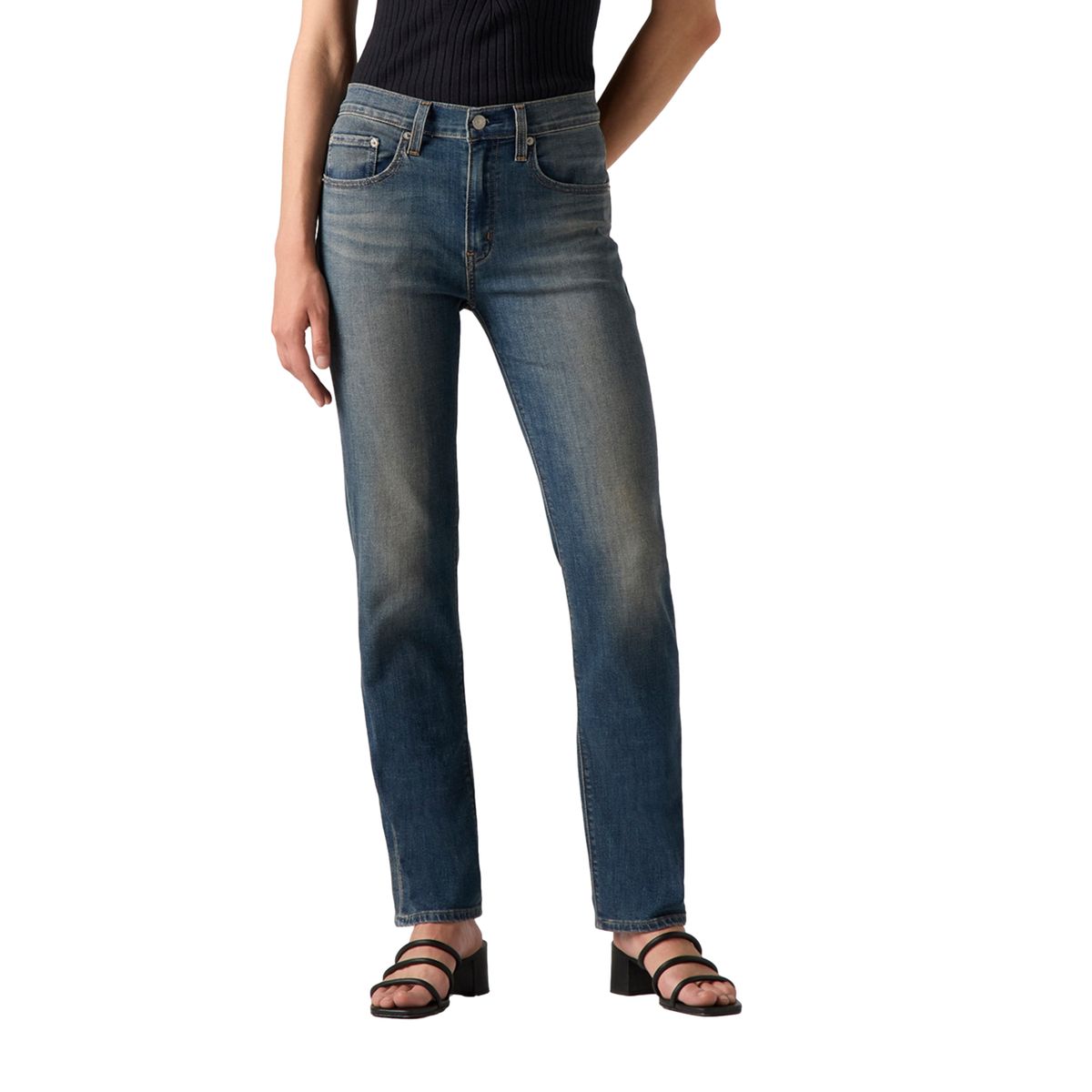 LEVIS - Jeans Mujer 724 High Rise Straight Celeste Levis