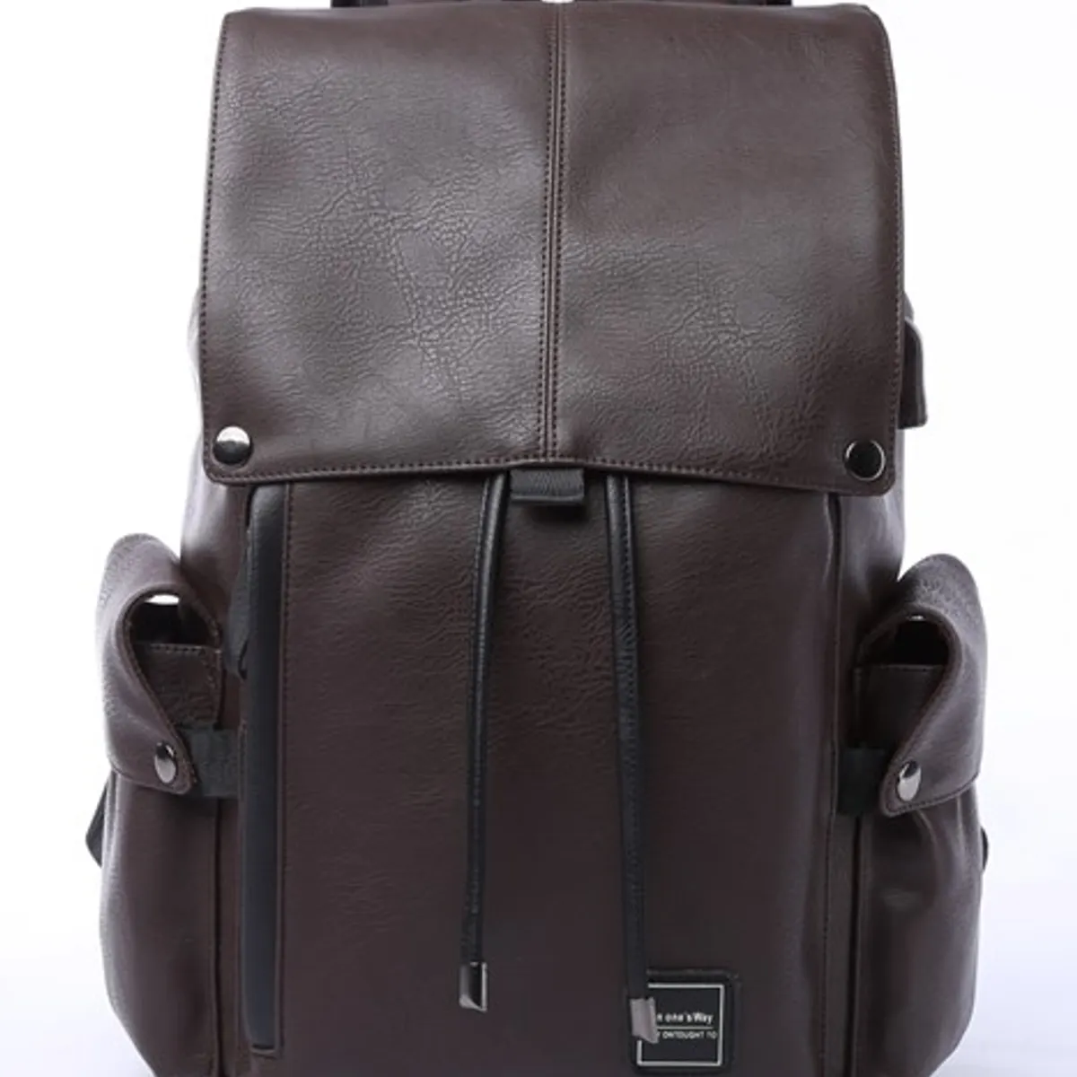 GENERICO - Mochila De Cuero Impermeable Trabajo Elegante Alta Capacidad