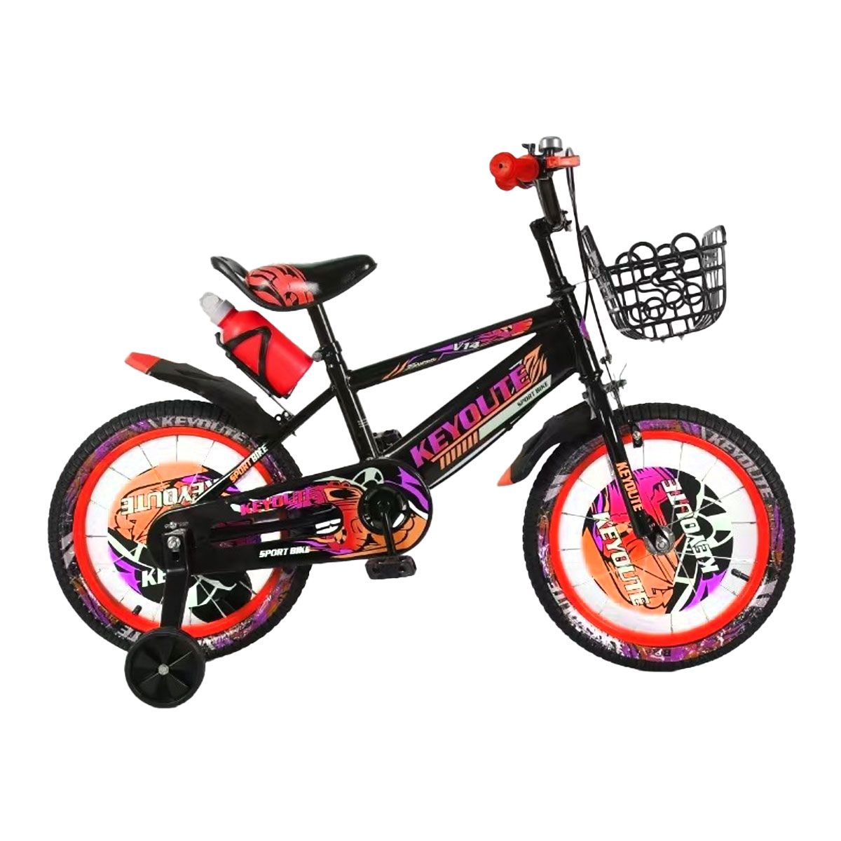 GENERICO - Bicicleta Para Niño Infantil Kids Aro16 Timbre Rojo ACD