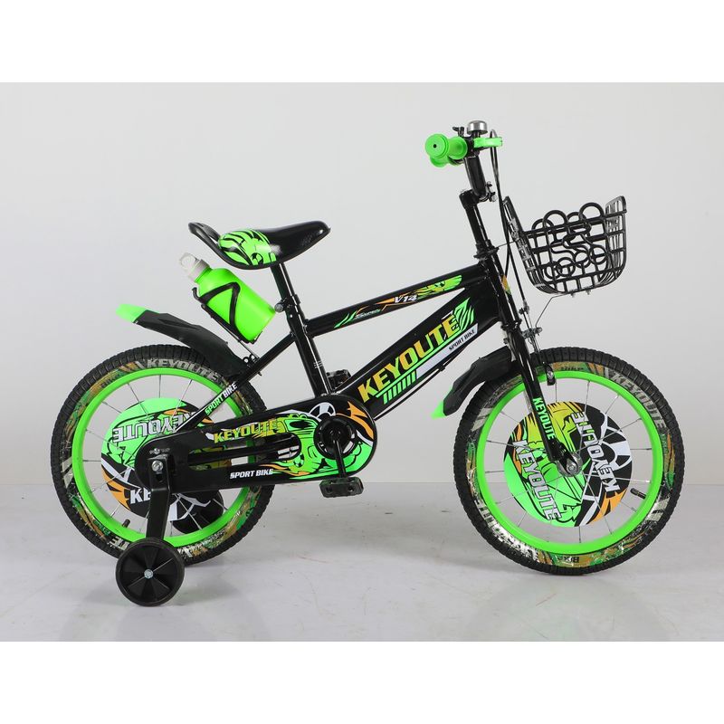 GENERICO - Bicicleta Para Niño Infantil Kids Aro16 Timbre Luz Verde ACD