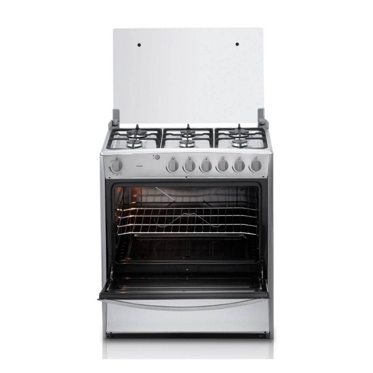 INDURAMA - Cocina Indurama a Gas Cataluña QZ 6 Hornillas Croma