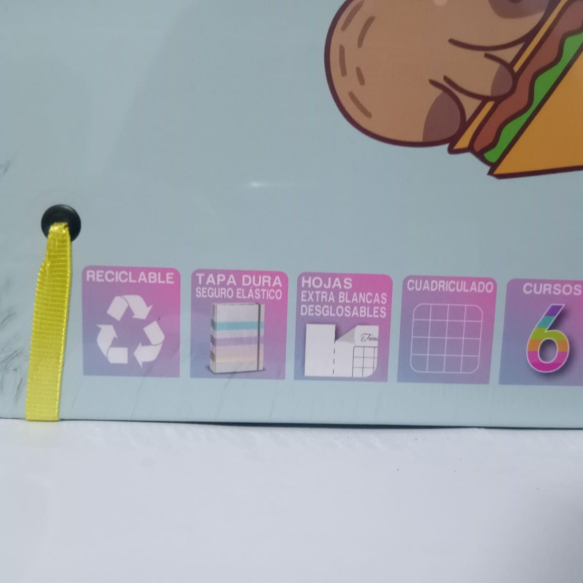 GENERICO - Cuaderno Capibara - 150 Hojas Doble Anillado