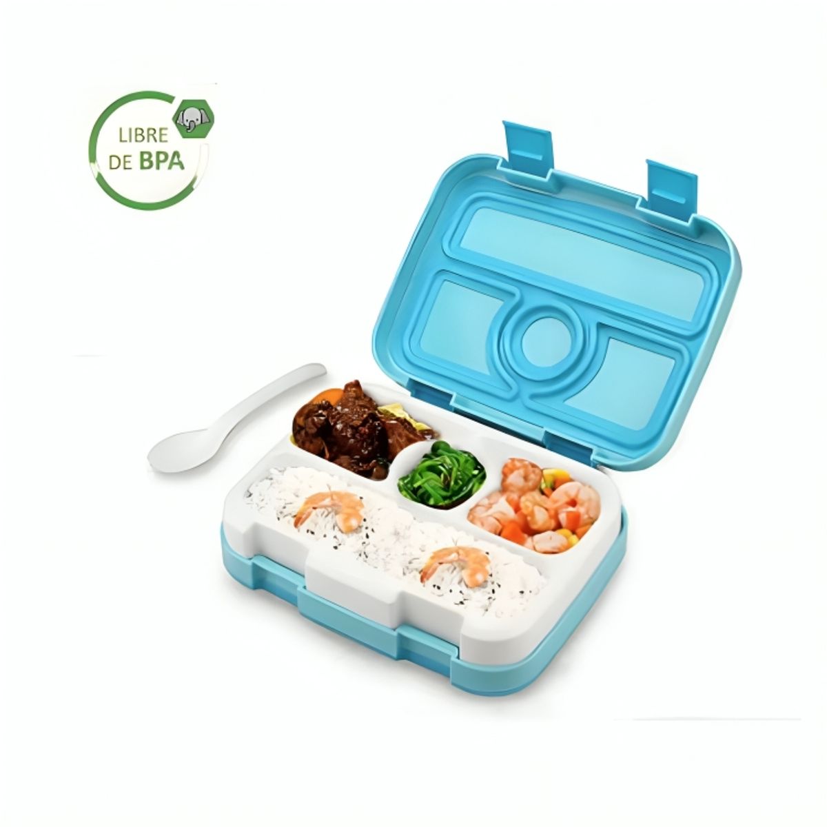 GENERICO - Táper Tipo Bentgo Box Hermético Para Niños De 4 Divisiones