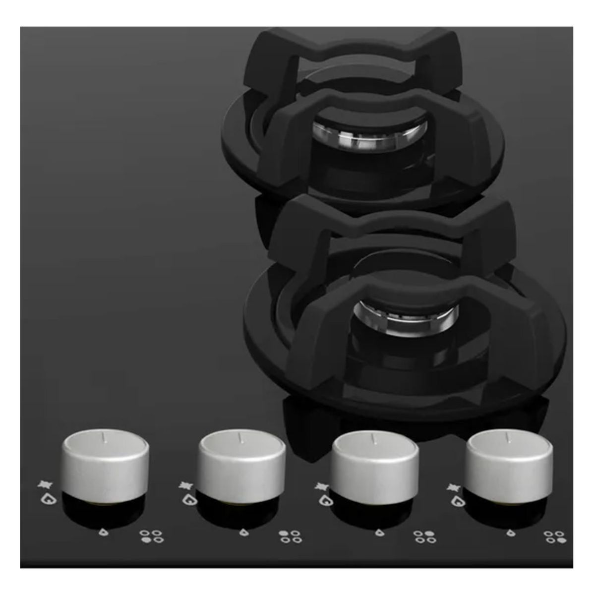 SOLE - Cocina Empotrable SOLE SOLCO034 4 Quemadores - Negro