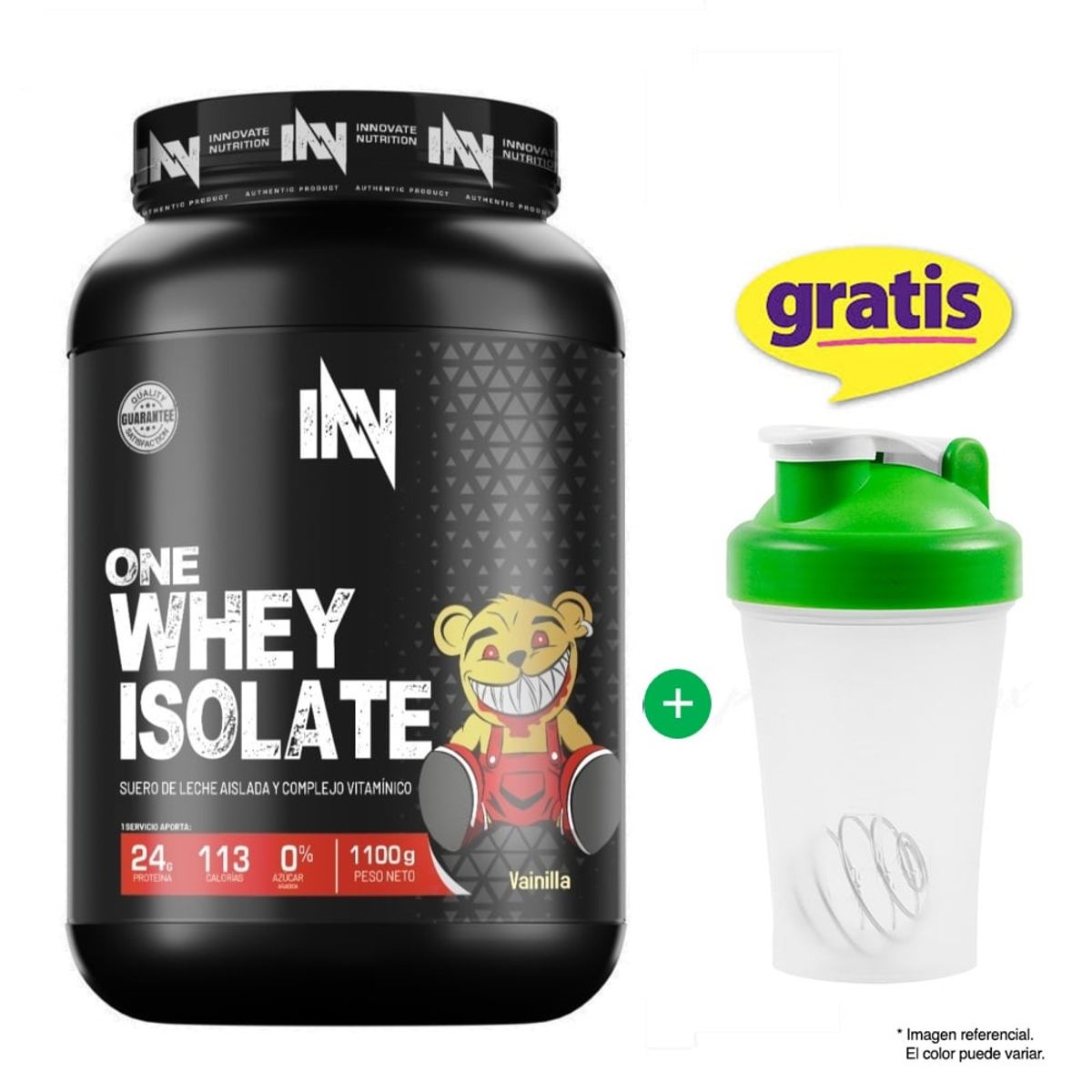 INN INNOVATE NUTRITION - ONE WHEY ISOLATE 1.1 KG INNOVATE NUTRITION CHOCOLATE + SHAKER