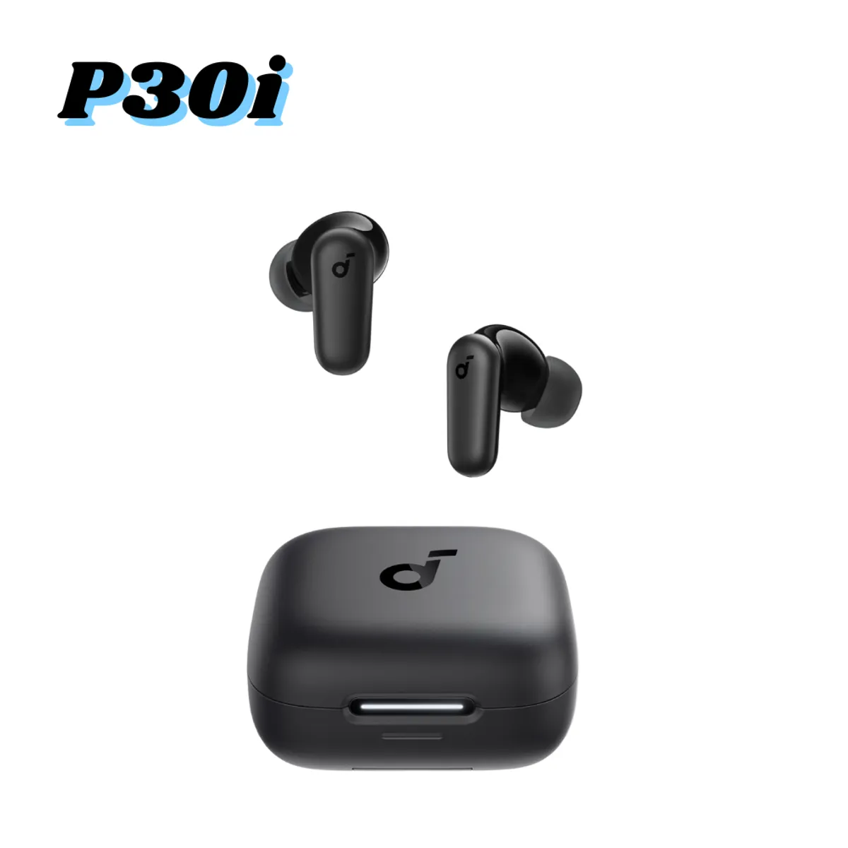 SOUNDCORE BY ANKER - Audífonos Bluetooth Soundcore P30i con Sonido Potente y ANC - Negro