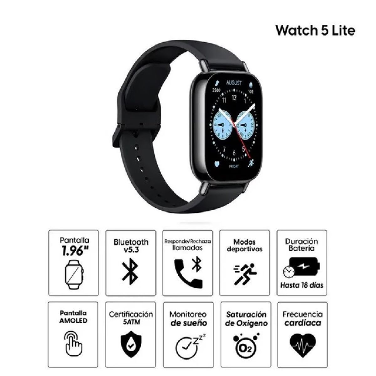 XIAOMI - Xiaomi Redmi Watch 5 Lite  Black