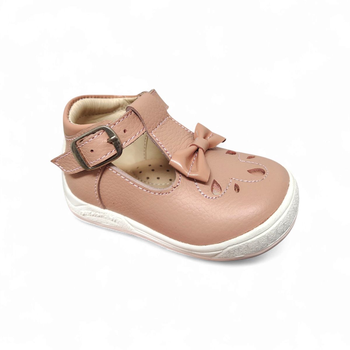 GENERICO - Zapato Trapecio semi-ortopédico Pibe Lazo Nude para niña bebé