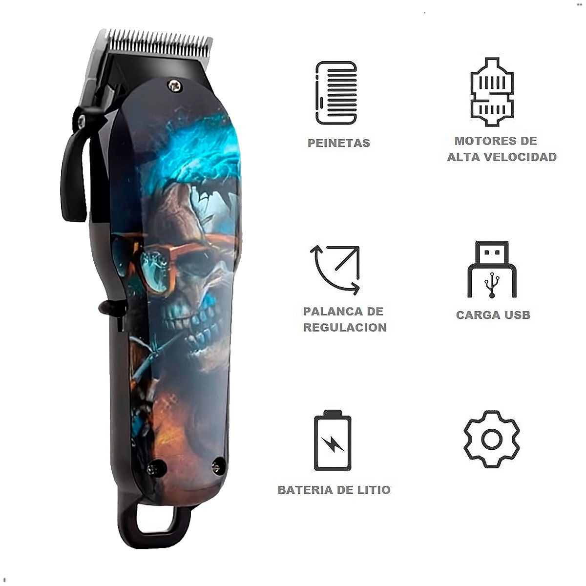 KEMEI - Máquina de Corte de Cabello Inalámbrica Kemei KM 735