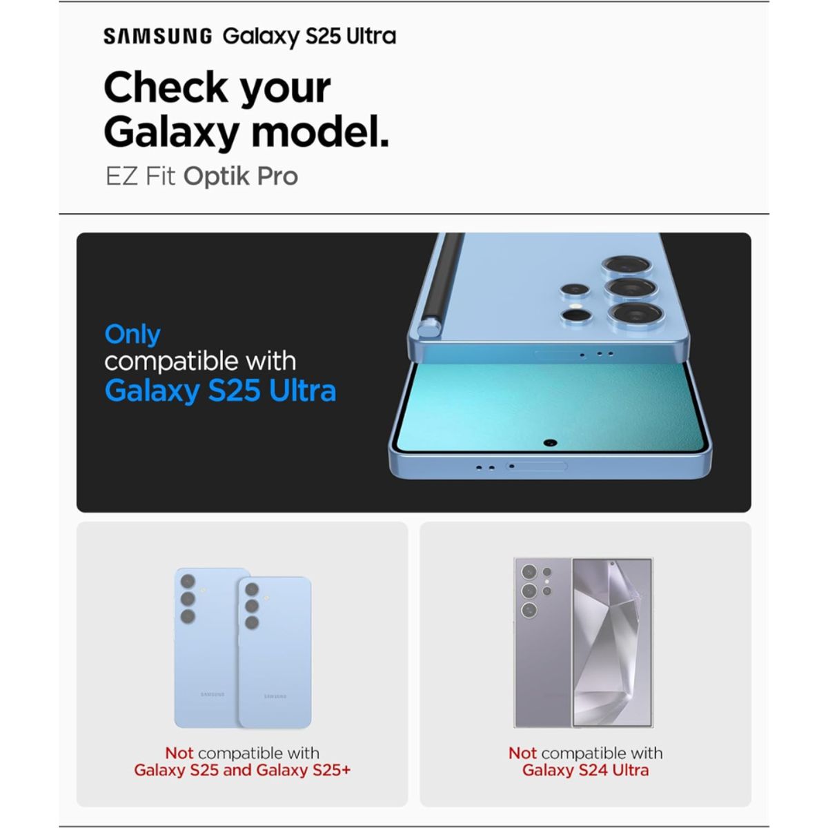 SPIGEN - VIDRIO TEMPLADO CAMARA SPIGEN SAMSUNG GALAXY S25 ULTRA