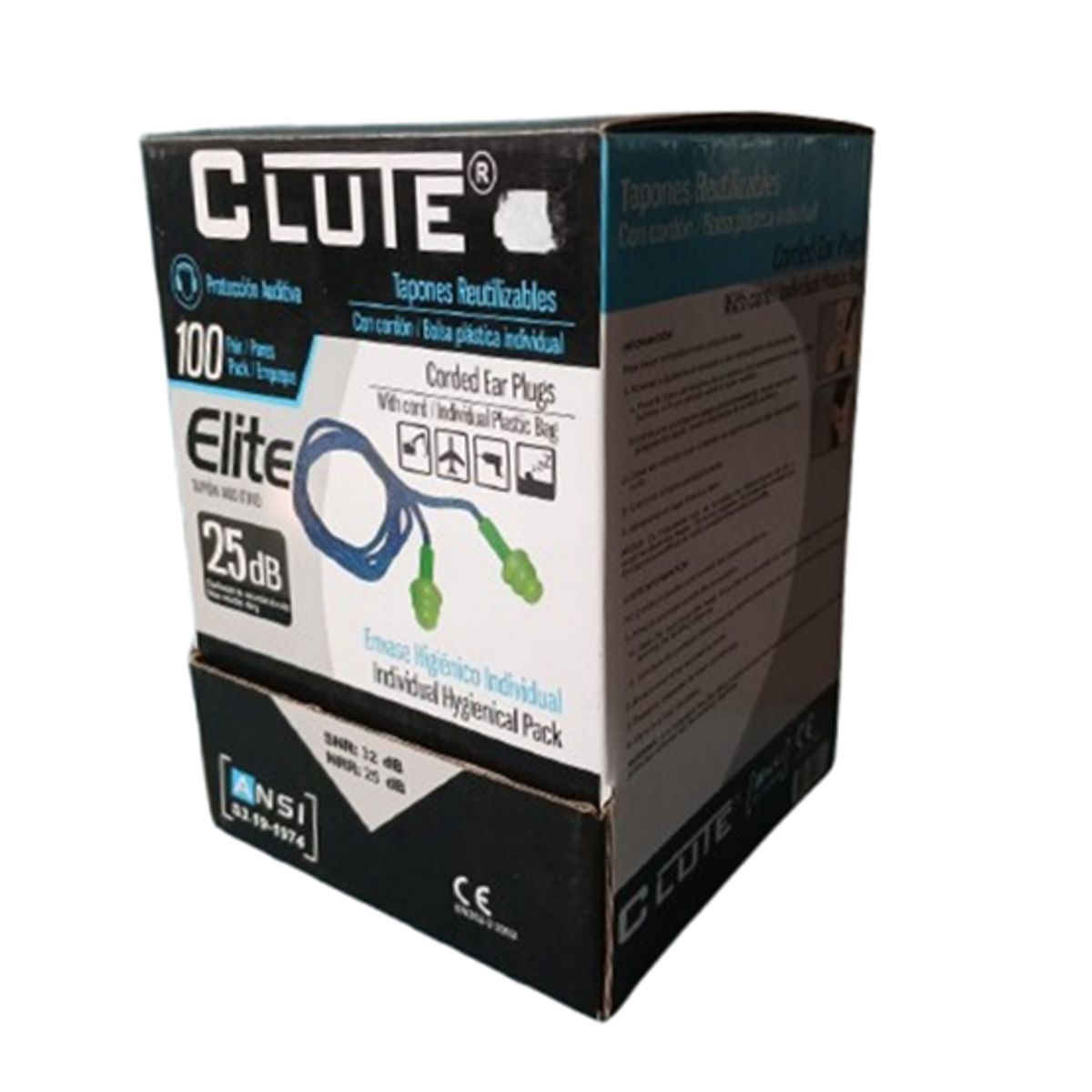 CLUTE - TAPON AUDITIVO EN BOLSA (Caja x 50 unid)