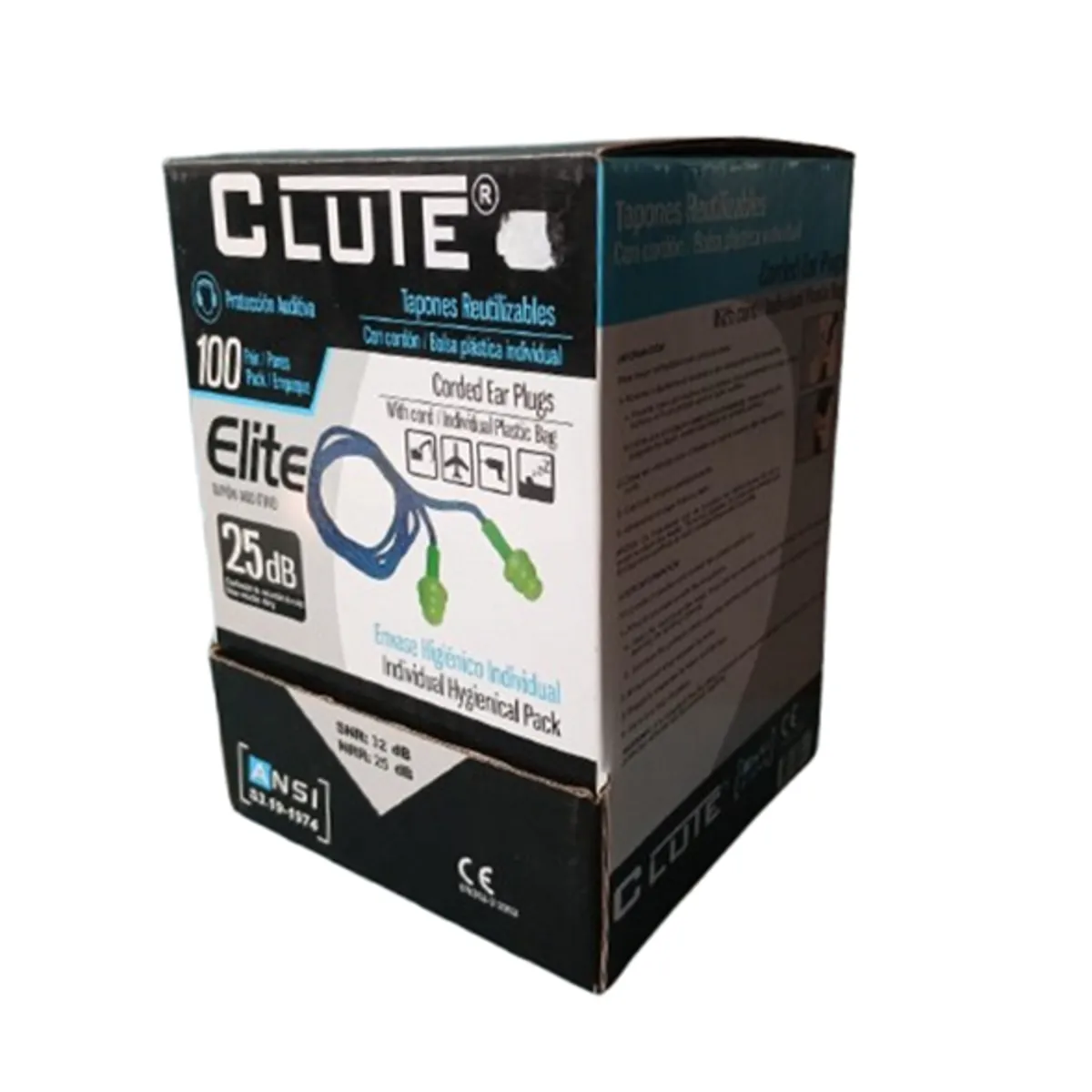 CLUTE - TAPON AUDITIVO EN BOLSA (Caja x 50 unid)