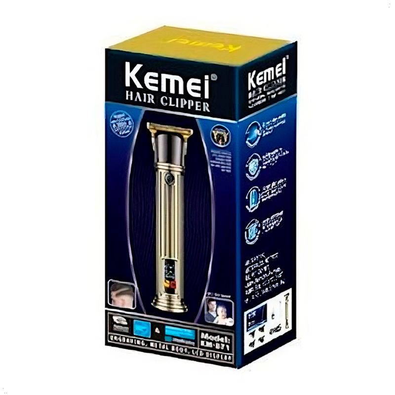 KEMEI - Corta Pelo Kemei Trimmer Pantalla LED KM-871 Inalambrico