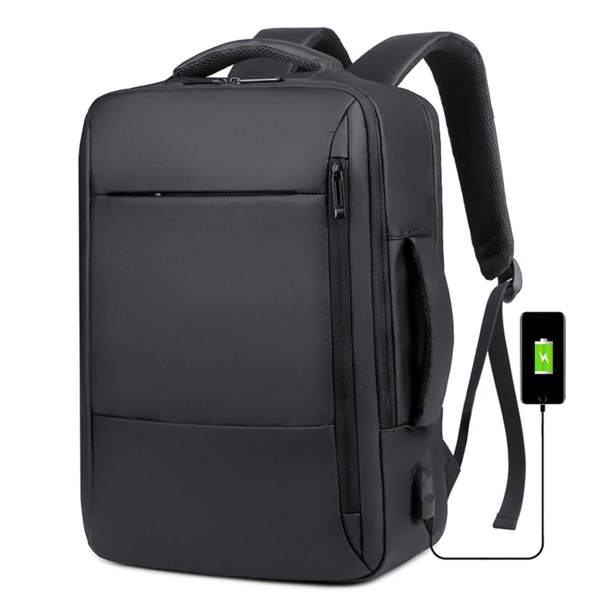 GENERICO - Mochila Para Trabajo Viaje Negocios Impermeable USB Portatil Original