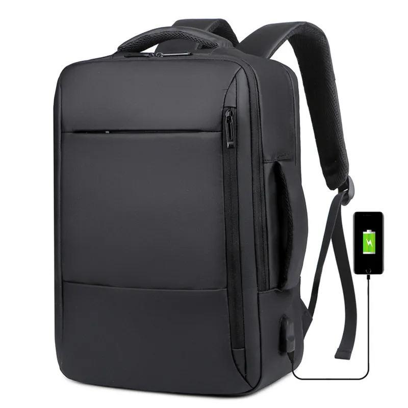 GENERICO - Mochila Para Trabajo Viaje Negocios Impermeable USB Portatil Original