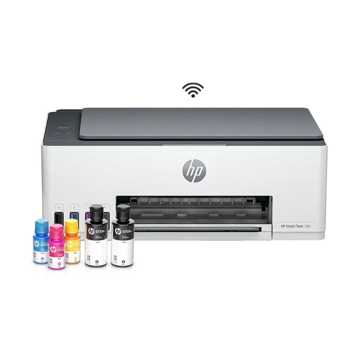 HP - Impresora Multifuncional HP Smart Tank 580 Tinta Continua Wi-Fi-Blanco